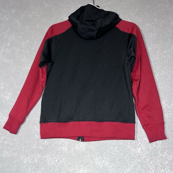 Nike Air Jumpman Sweatshirt Youth Boy Medium Black Red Full Zip-Up Jacket Hoodie - Picture 10 of 12